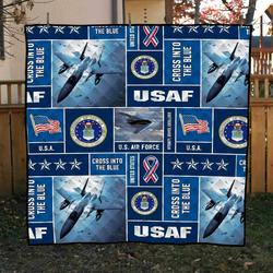 Us Air Force 1 Blanket Th0807 Quilt and Home Decor