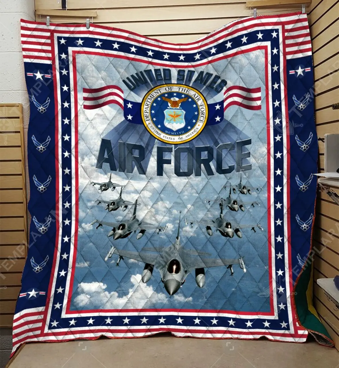 Us Air Force Blanket Htt-Qct00025 Quilt and Home Decor