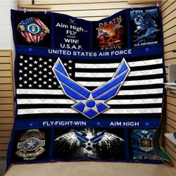 Us Air Force Quilt Blanket Dhc0910579Vt and Home Decor