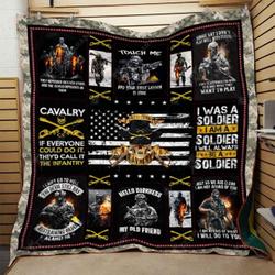 Us Cavalry Blanket 3D Printing Nvh-Qnk021  Quilt and Home Decor