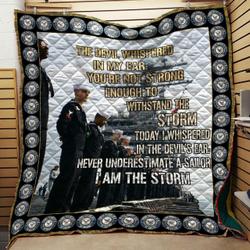 Us Navy Storm Quilt and Home Decor