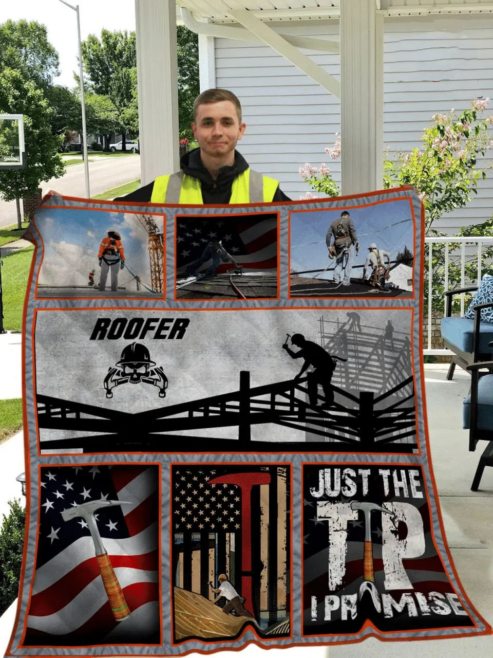 US Roofer Quilt Blanket LH308319 and Home Decor