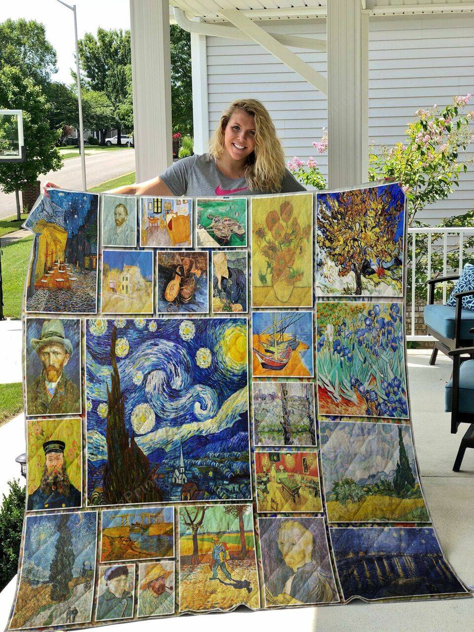 Van Gogh Collection Quilt Blanket and Home Decor