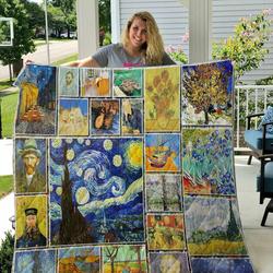 Van Gogh Collection Quilt Blanket and Home Decor