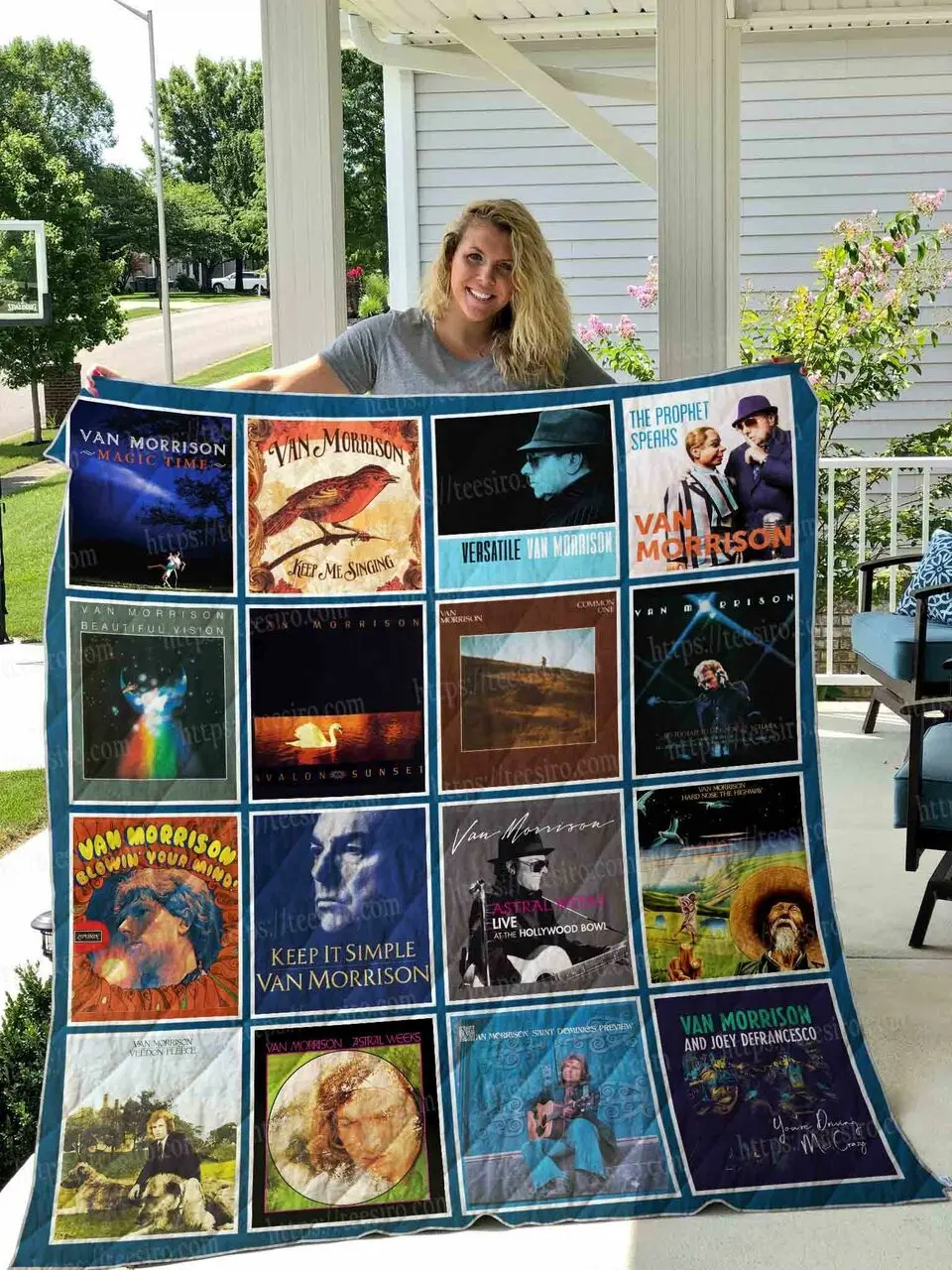 Van Morrison Album Quilt Blanket 01 and Home Decor
