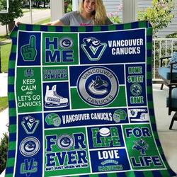 Vancouver Canucks Quilt Blanket 04 and Home Decor