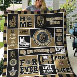 Vegas Golden Knights Blanket Th2906 Quilt and Home Decor