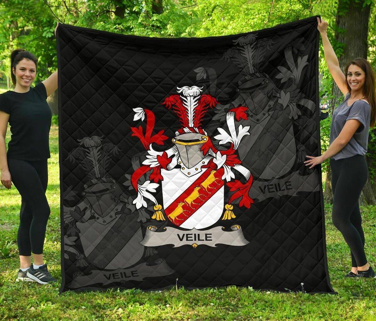 Veile Or Veale Ireland Irish Family Crest JFJ14405 3D Customized Quilt 2707 and Home Decor