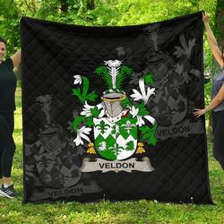 Veldon Ireland Irish Family Crest JFJ14409 3D Customized Quilt 2707 and Home Decor