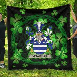 Venables Ireland Irish Celtic Shamrock Knot Circle JFJ14416 3D Customized Quilt 2707 and Home Decor