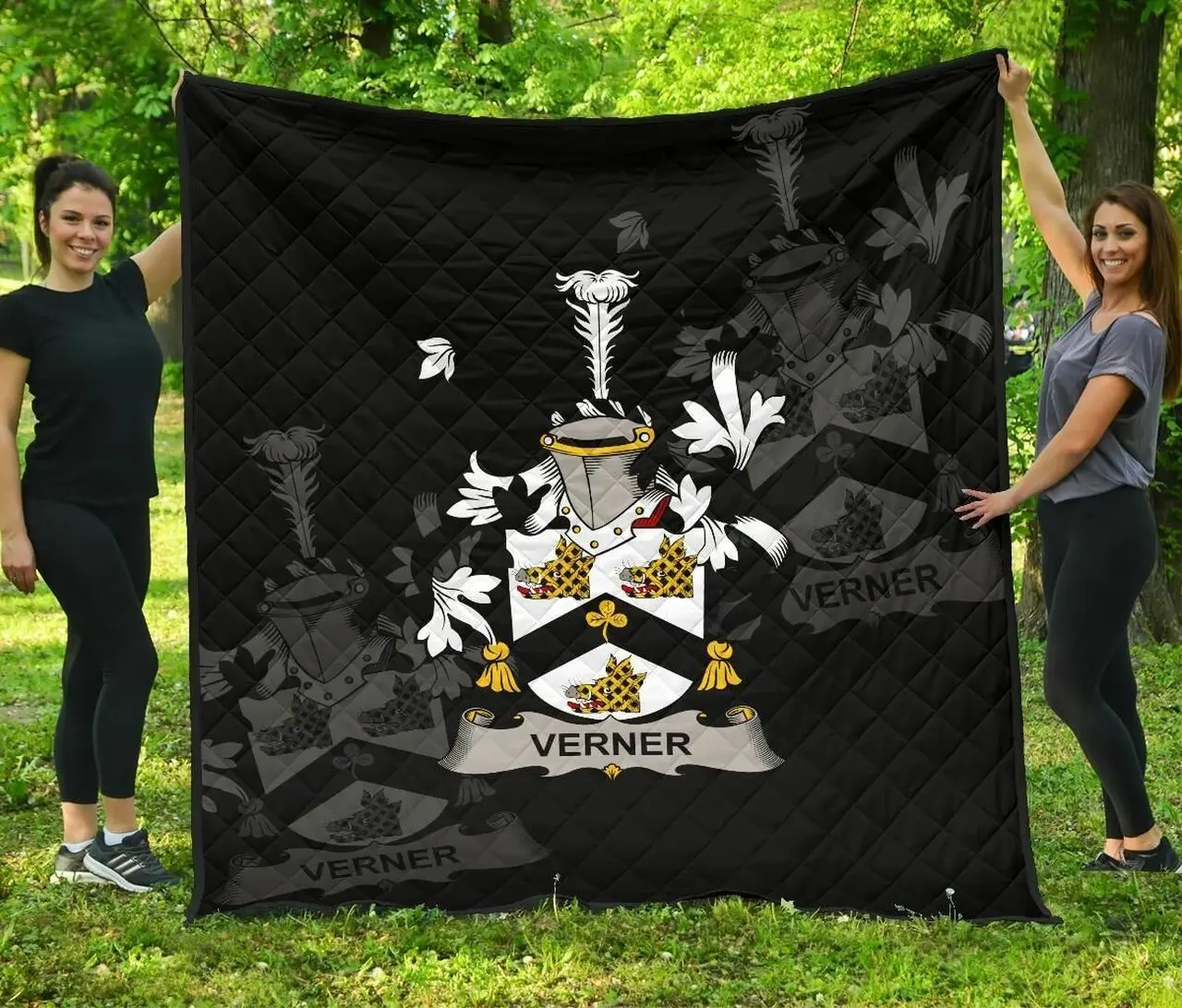 Verner Ireland Irish Family Crest JFJ14425 3D Customized Quilt 2707 and Home Decor