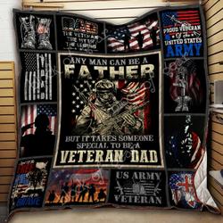 Veteran Dad Clm270639 Quilt Blanket and Home Decor