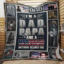 Veteran Dad Quilt Blanket Dhc1102264Td and Home Decor
