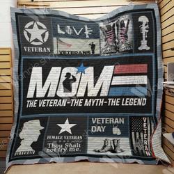 Veteran Mom Quilt Blanket Dhc1002923Td and Home Decor