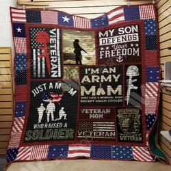 Veteran Mom Quilt Blanket Dhc1102891Td and Home Decor