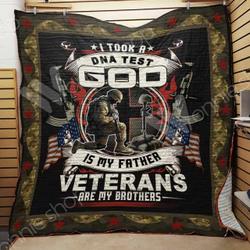 Veteran Quilt Blanket Dhc03021418Td and Home Decor