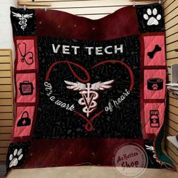 Vettech It S A Work Of Heart Blanket Th1707 Quilt and Home Decor
