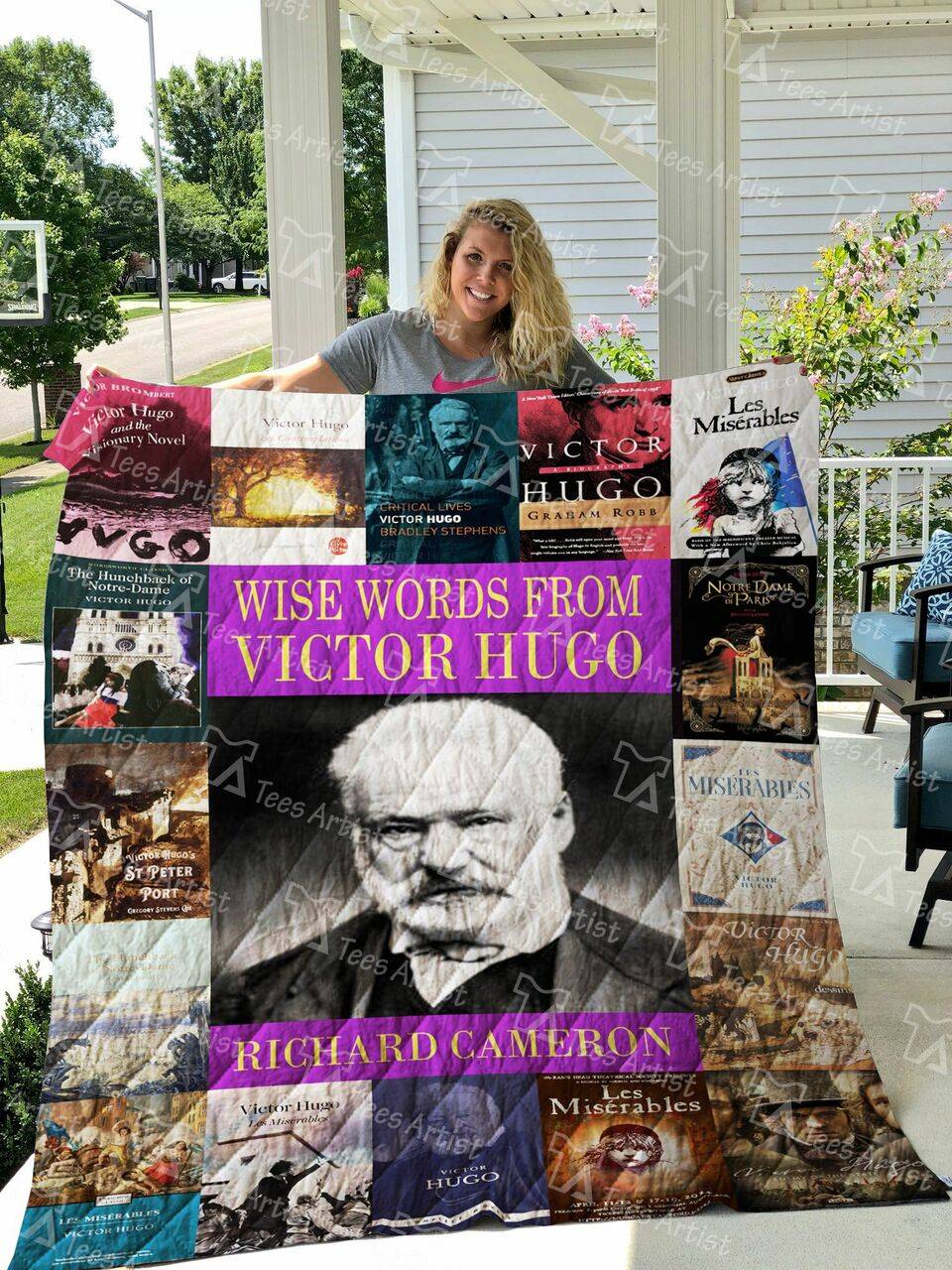 Victor Hugo Quilt Blanket 0989 and Home Decor
