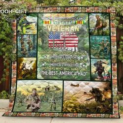 Vietnam Veteran 02 3D Blanket Th0807 Quilt and Home Decor