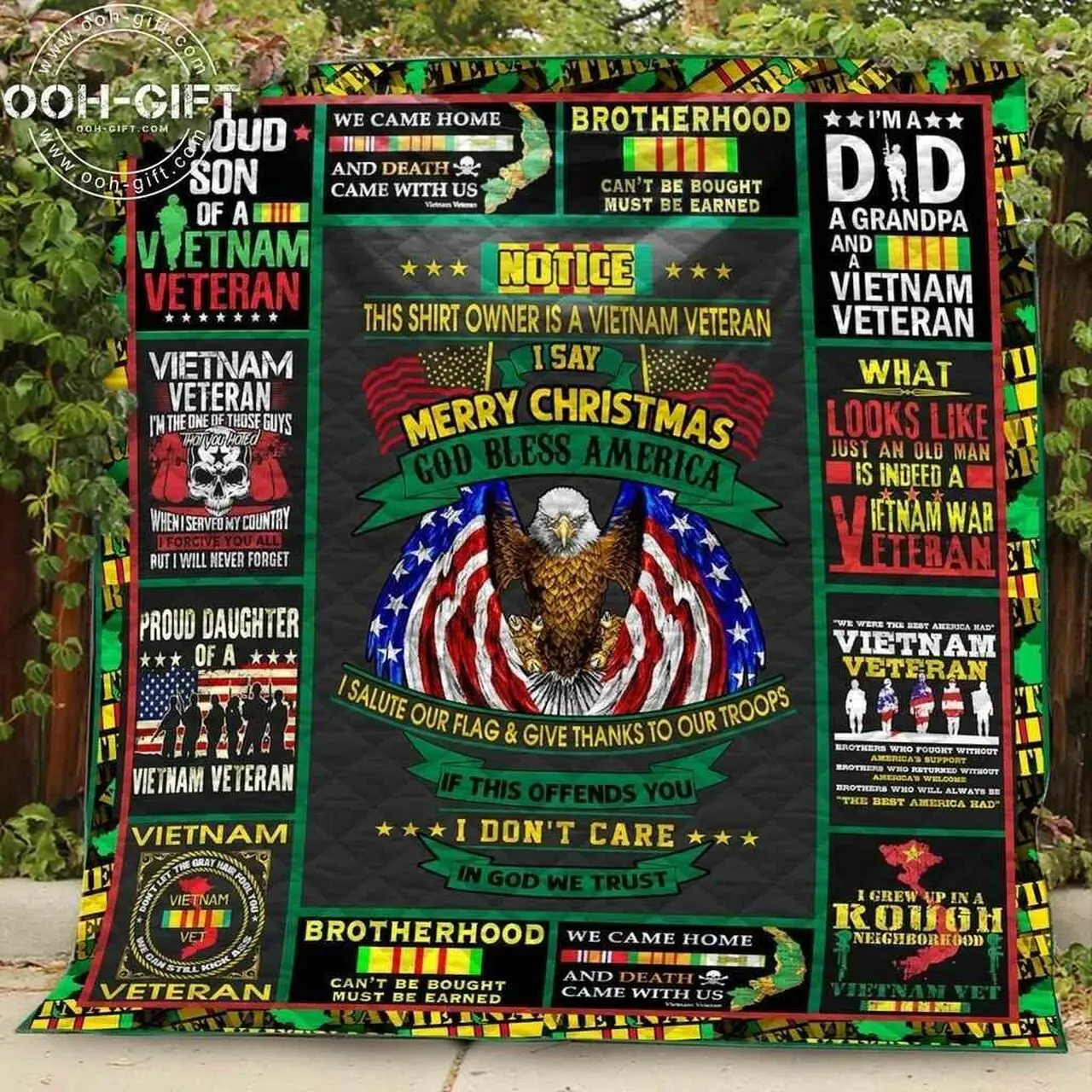 Vietnam Veteran 03 3D Blanket Th0807 Quilt and Home Decor