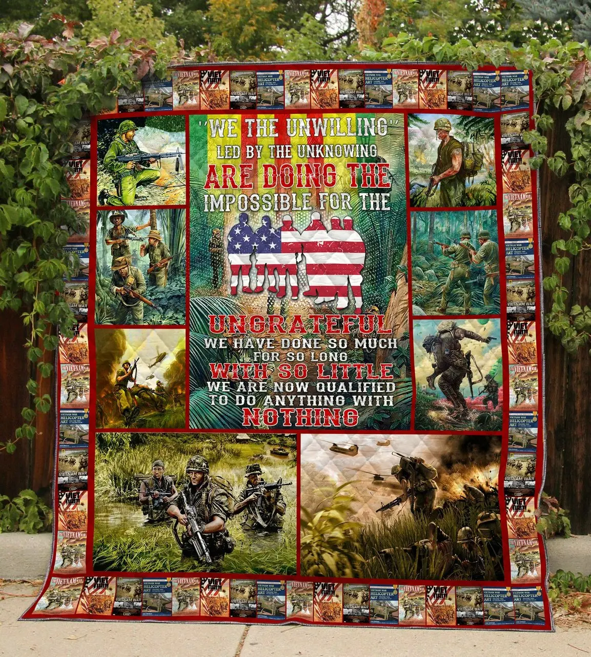 Vietnam Veteran Blanket 3D Full Printing Txh-Qdd24 Quilt and Home Decor