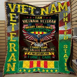 Vietnam Veteran Blanket  Htt-Qhg0002  Quilt and Home Decor