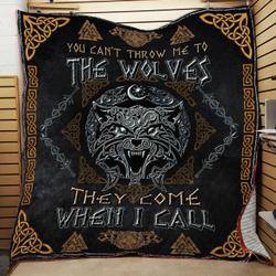 Viking Wolf Fenrir JFJ14455 3D Customized Quilt 2707 and Home Decor