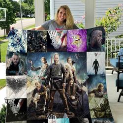Vikings 2 Quilt Blanket and Home Decor