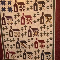 Village Houses Cla1910494Q Quilt Blanket and Home Decor