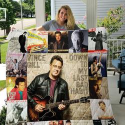 Vince Gill Quilt Blanket For Fans Ver 17 and Home Decor