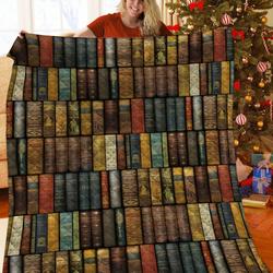 Vintage Book JFJ14468 3D Customized Quilt 2707 and Home Decor