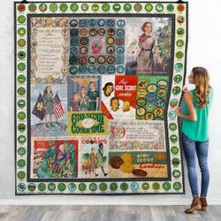Vintage Girl Scout Blanket Th0607 Quilt and Home Decor
