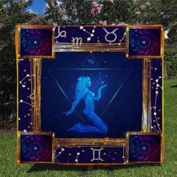 Virgo Horoscope Ee14599 Quilt Inkp0108 and Home Decor