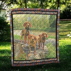 Vizsla Cl10100247Mdq Quilt Blanket and Home Decor