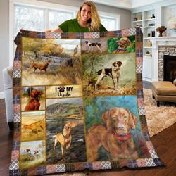 Vizsla Quilt Blanket Bbb240208Dl and Home Decor