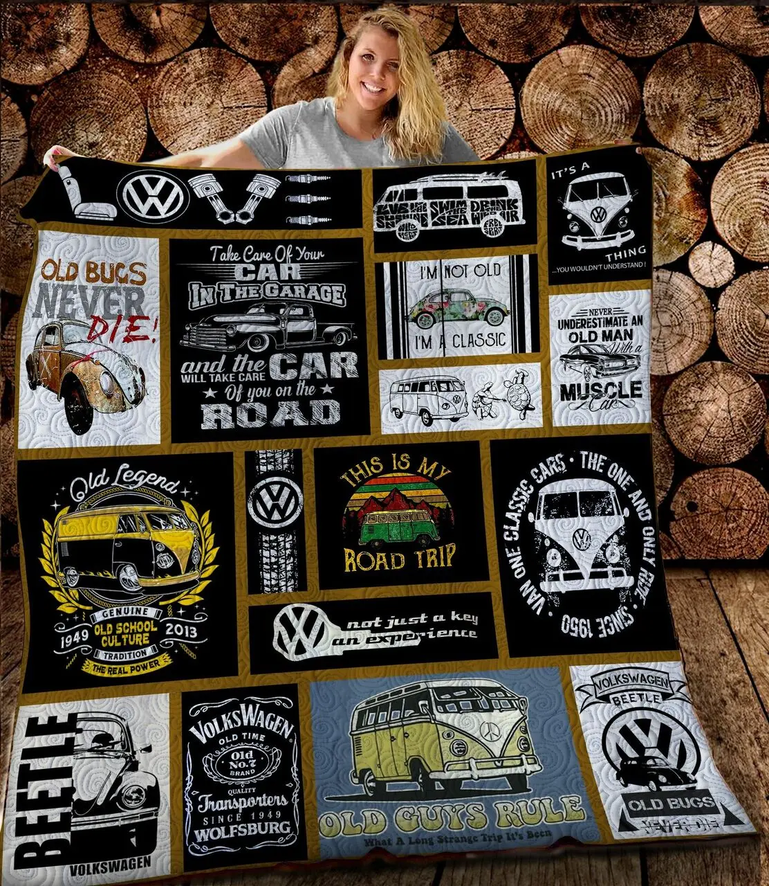 Volkswagen JFJ14530 3D Customized Quilt 2707 and Home Decor