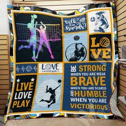 Volleyball Hur Quilt Cysidi and Home Decor