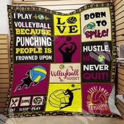 Volleyball Hur Quilt Cysifi and Home Decor