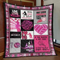 Volleyball Live Love Volley Quilt Blanket Dhc020120480Td and Home Decor