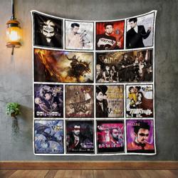 Voltaire Album Covers Quilt Blanket and Home Decor