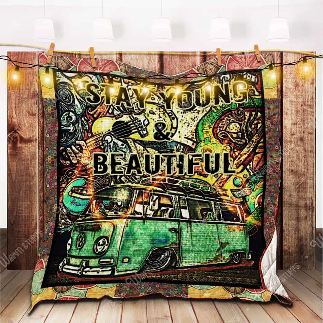 Vw Stay Young Metal Quilt Kb and Home Decor