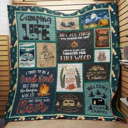 W Camping V8 3D Customized Quilt and Home Decor