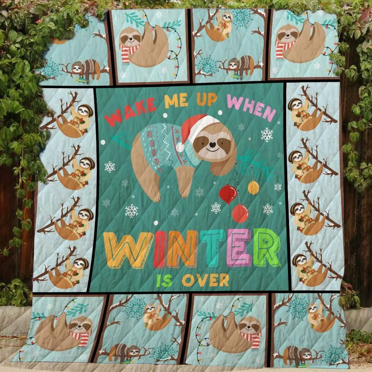 Wake Me Up When Winter Is Over - Quilt and Home Decor