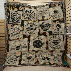 Wake Up Coffee Quilt and Home Decor