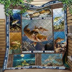 Walleye Fish Cl15110297Mdq Quilt Blanket and Home Decor