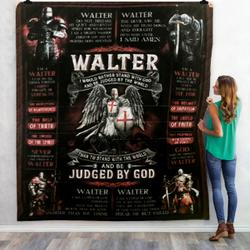 Walter Be judged by God Customized Quilt and Home Decor