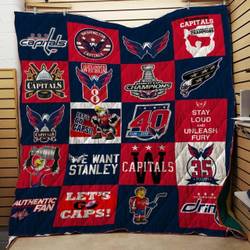 Washington Capitals Quilt Blanket and Home Decor