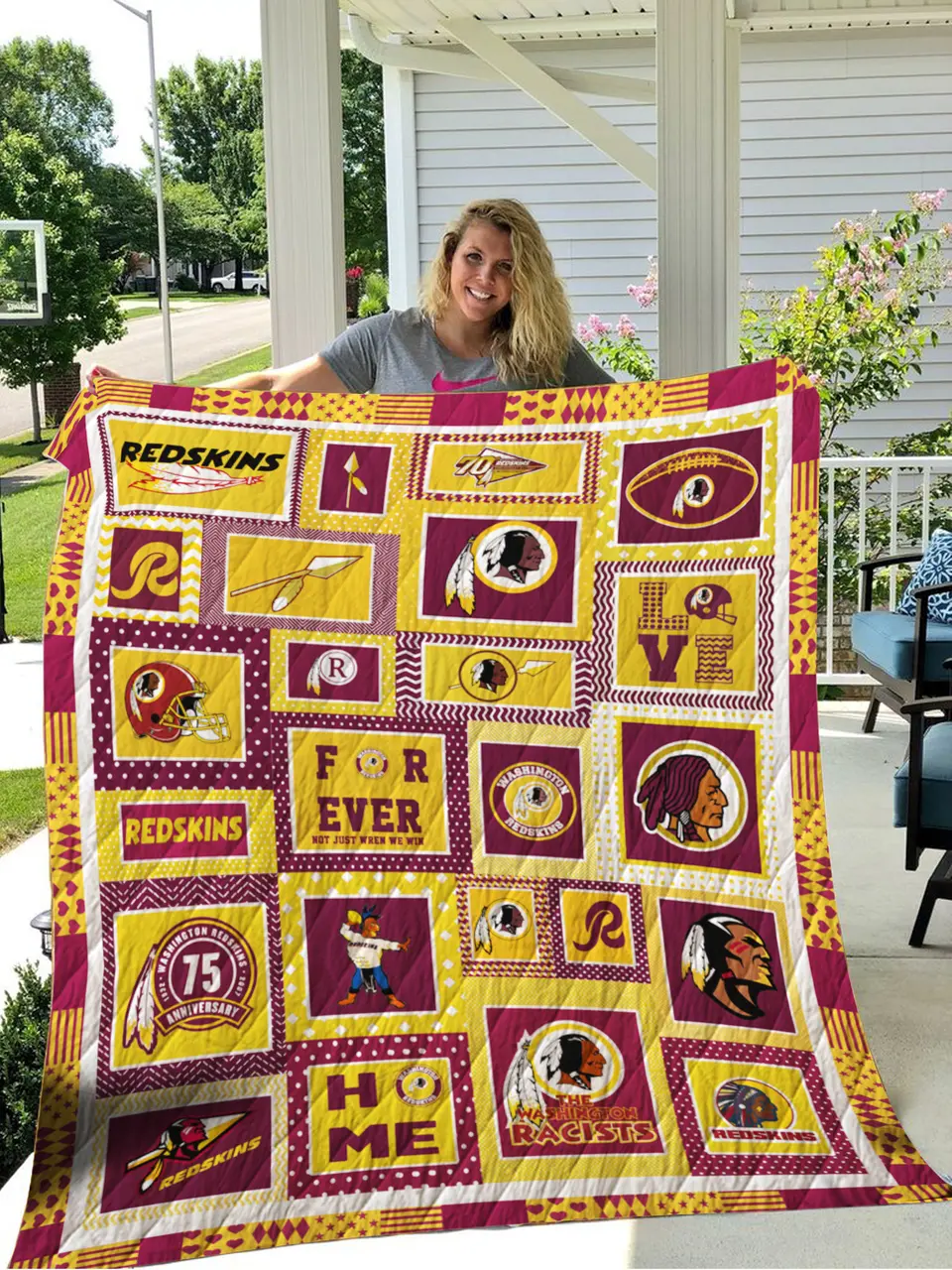 Washington Redskins Quilt Blanket TH1607 Fan Made and Home Decor