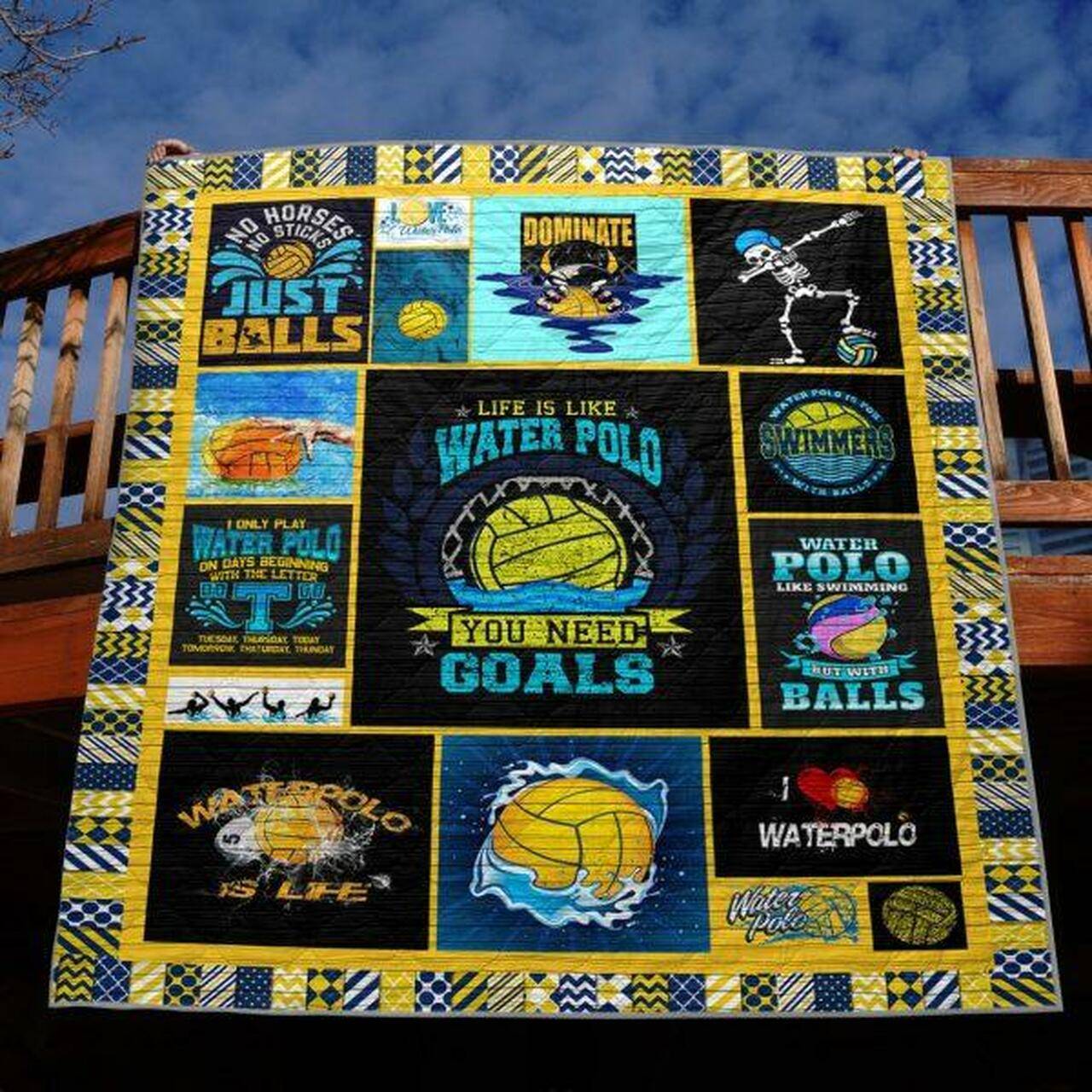 Water Polo Is Life Quilt Blanket Vd14 Quilt and Home Decor