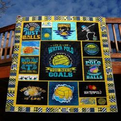 Water Polo Is Life Quilt Blanket Vd14  Quilt and Home Decor